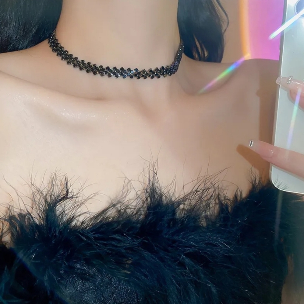 Elegant Black Choker Necklace